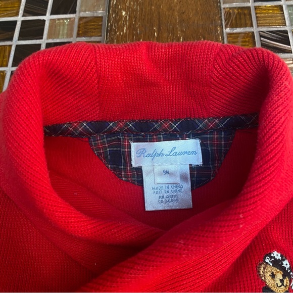 Ralph Lauren Shawl Collar with Embroidered Bear - Picture 7 of 7